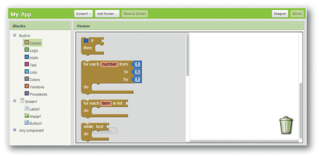  App Inventor Blocks Editor